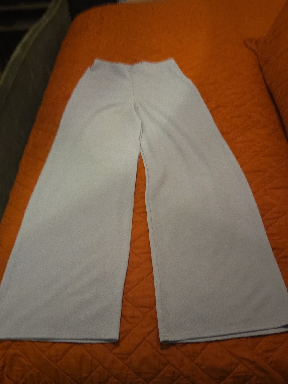 Boohoo Wide-Leg Pants in Light Gray